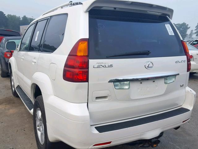 JTJBT20X160118931 - 2006 LEXUS GX 470 WHITE photo 3