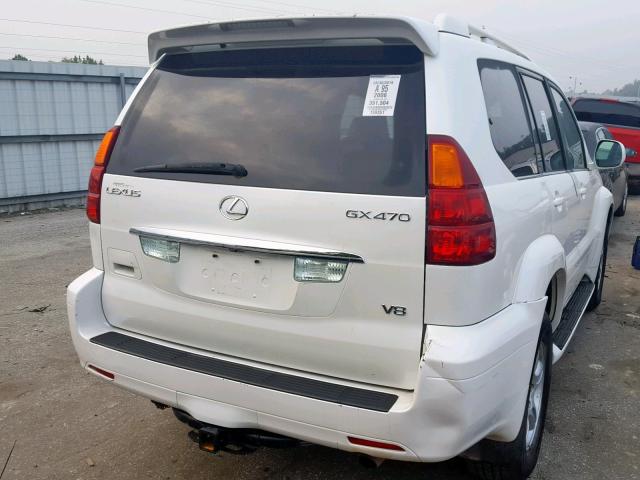 JTJBT20X160118931 - 2006 LEXUS GX 470 WHITE photo 4