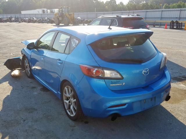 JM1BL1H35A1298545 - 2010 MAZDA SPEED 3 BLUE photo 3