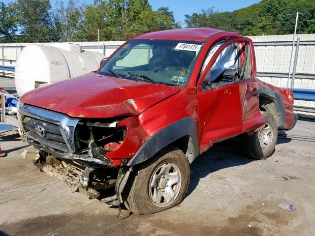 5TFPX4EN6BX006854 - 2011 TOYOTA TACOMA RED photo 2