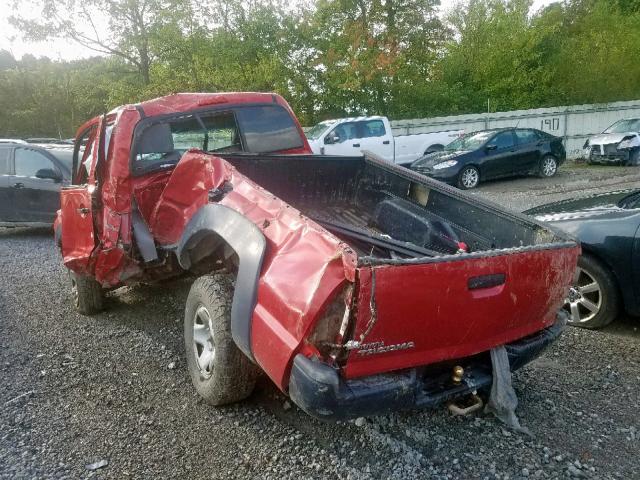 5TFPX4EN6BX006854 - 2011 TOYOTA TACOMA RED photo 3