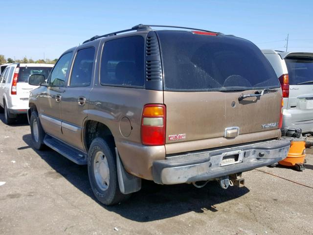 1GKEK13Z93J296610 - 2003 GMC YUKON TAN photo 3