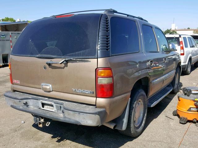 1GKEK13Z93J296610 - 2003 GMC YUKON TAN photo 4