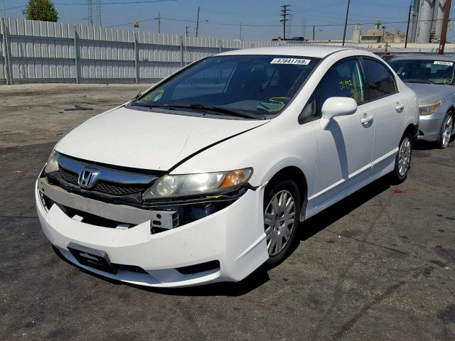 2HGFA16359H337904 - 2009 HONDA CIVIC VP WHITE photo 2