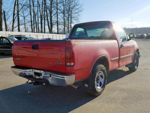 1FTZF1729XKA04033 - 1999 FORD F150 RED photo 4