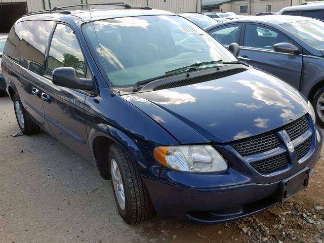 1D4GP44313B287527 - 2003 DODGE GRAND CARA BLUE photo 1