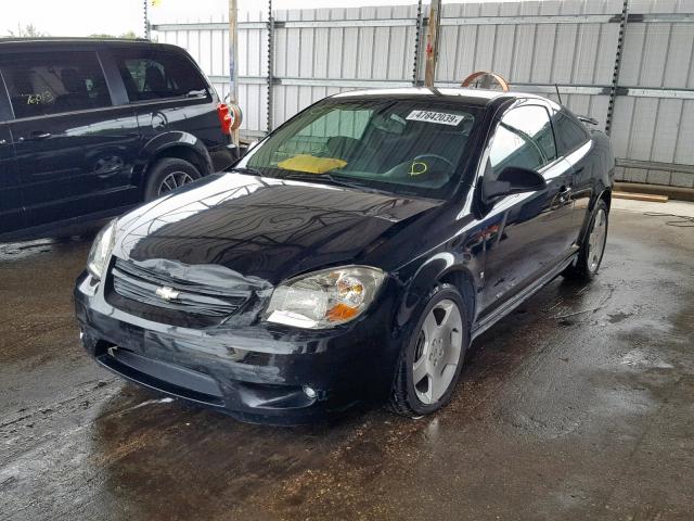 1G1AM18BX87222383 - 2008 CHEVROLET COBALT SPO BLACK photo 2