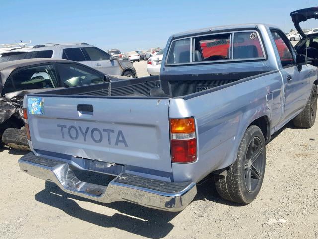 JT4RN81P8M5124206 - 1991 TOYOTA PICKUP 1/2 BLUE photo 4