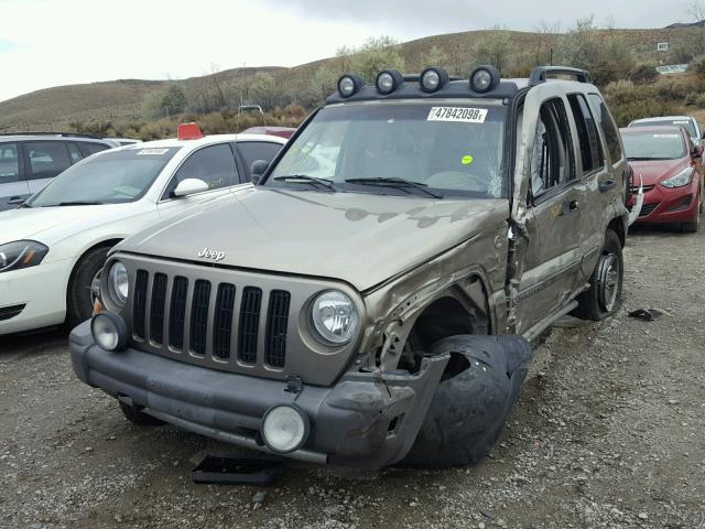 1J8GL38K55W561627 - 2005 JEEP LIBERTY RE BROWN photo 2