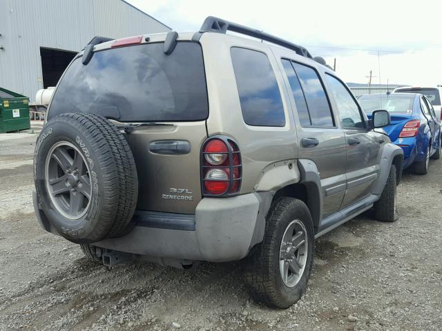 1J8GL38K55W561627 - 2005 JEEP LIBERTY RE BROWN photo 4