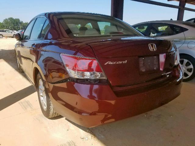 1HGCP26409A091083 - 2009 HONDA ACCORD LXP MAROON photo 3