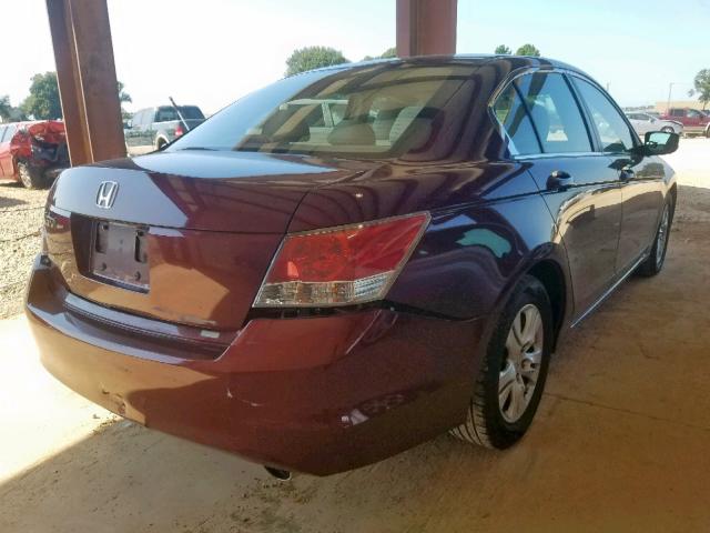 1HGCP26409A091083 - 2009 HONDA ACCORD LXP MAROON photo 4