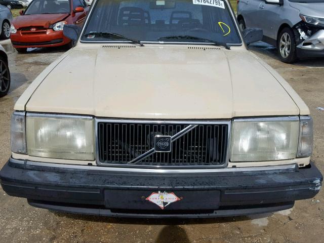 YV1AX8848K1356533 - 1989 VOLVO 244 DL YELLOW photo 9