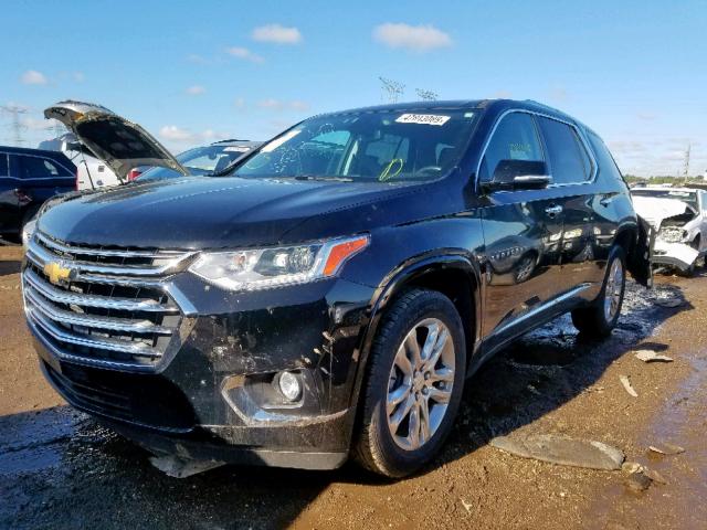 1GNEVKKW8JJ233437 - 2018 CHEVROLET TRAVERSE H BLACK photo 2