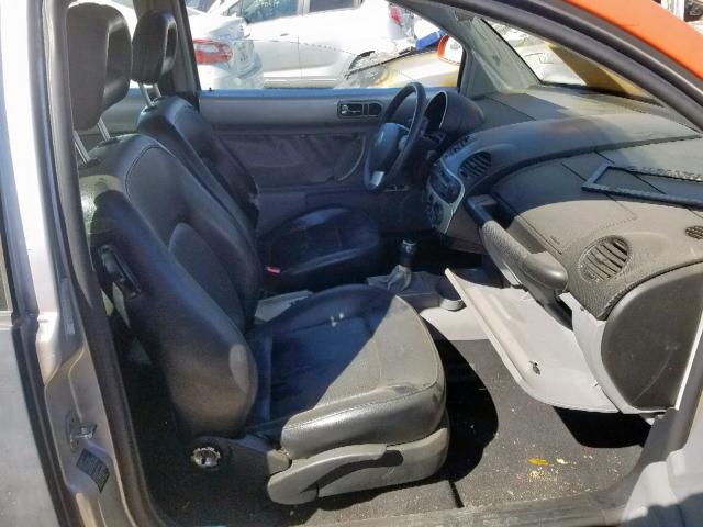 3VWCC21C0XM443181 - 1999 VOLKSWAGEN NEW BEETLE ორფეროვანი ფოტო 5