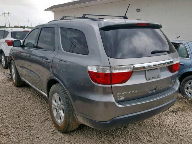 1D4RE4GG5BC635027 - 2011 DODGE DURANGO CR GRAY photo 3