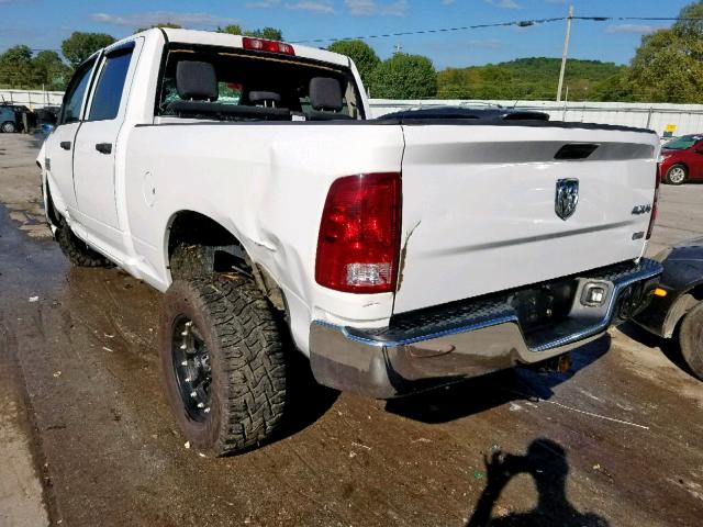 3C6UD5CL5CG306319 - 2012 DODGE RAM 2500 S WHITE photo 3