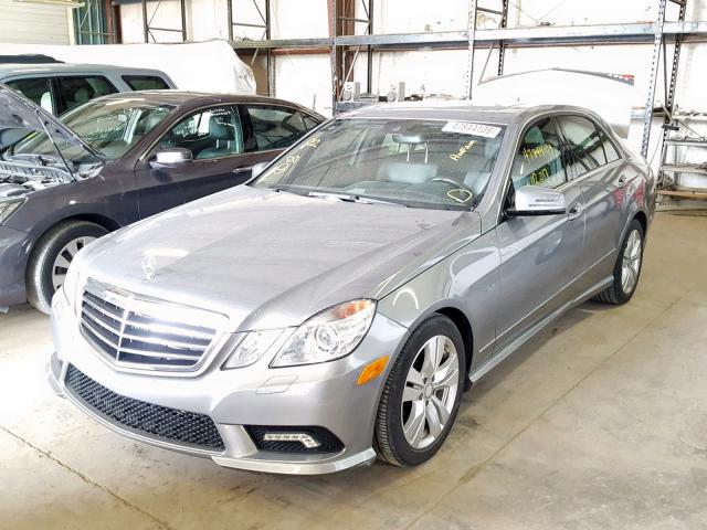 WDDHF2EB4BA301655 - 2011 MERCEDES-BENZ E 350 BLUE GRAY photo 2