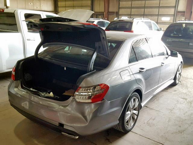 WDDHF2EB4BA301655 - 2011 MERCEDES-BENZ E 350 BLUE GRAY photo 4