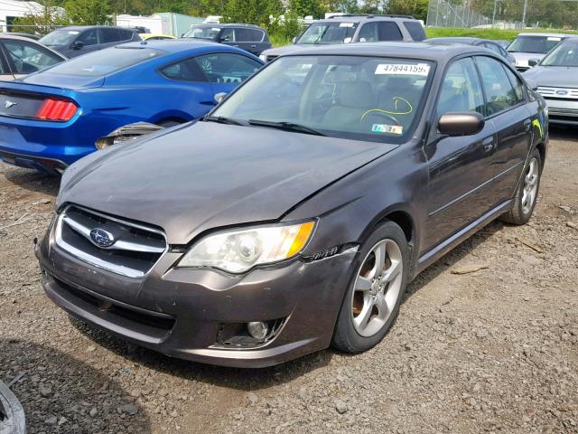 4S3BL626697214662 - 2009 SUBARU LEGACY 2.5 BROWN photo 2