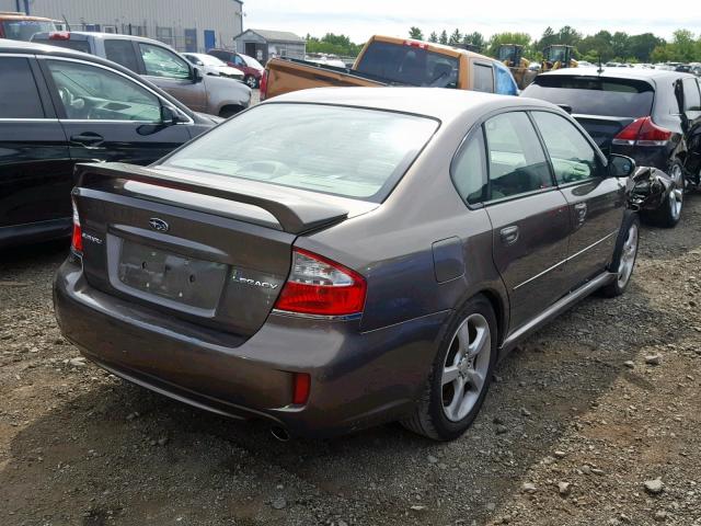 4S3BL626697214662 - 2009 SUBARU LEGACY 2.5 BROWN photo 4