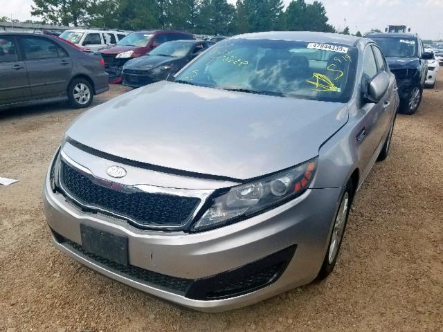 KNAGM4A71B5081633 - 2011 KIA OPTIMA LX SILVER photo 2