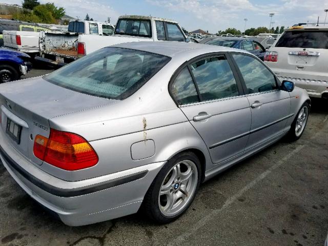 WBAEV53482KM23433 - 2002 BMW 330 I GRAY photo 4