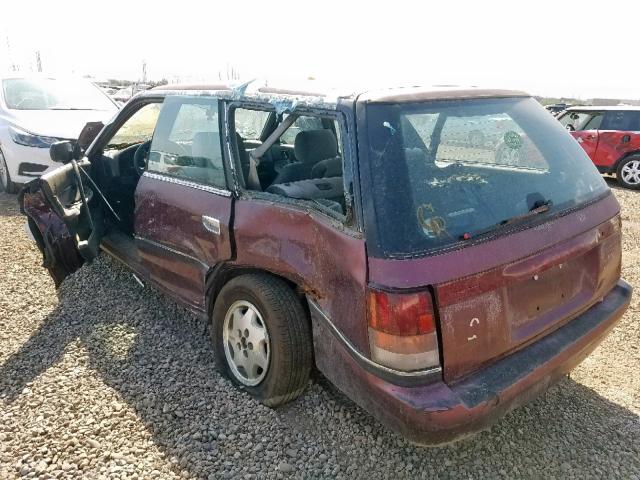 4S3BJ633XP9956588 - 1993 SUBARU LEGACY L MAROON photo 3