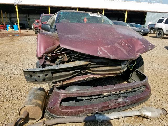 4S3BJ633XP9956588 - 1993 SUBARU LEGACY L MAROON photo 9