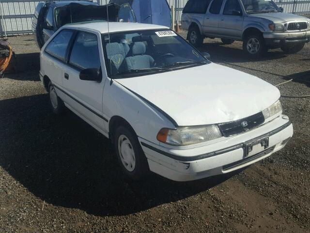 KMHVD12J0NU160008 - 1992 HYUNDAI EXCEL WHITE photo 1