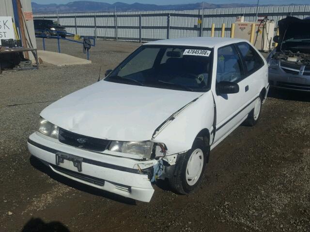 KMHVD12J0NU160008 - 1992 HYUNDAI EXCEL WHITE photo 2