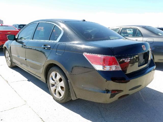 1HGCP2F88AA037912 - 2010 HONDA ACCORD EXL BLACK photo 3