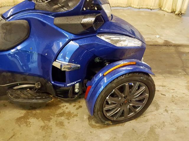 2BXNBBC1XDV002082 - 2013 CAN-AM SPYDER ROA BLUE photo 9