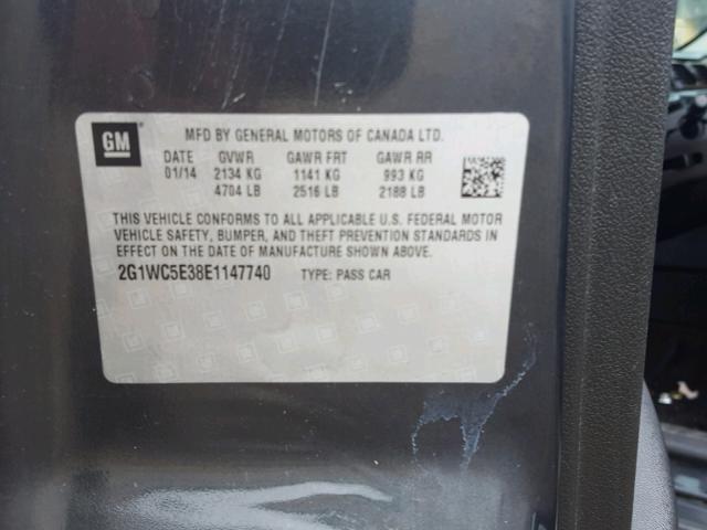 2G1WC5E38E1147740 - 2014 CHEVROLET IMPALA LIM BLACK photo 10