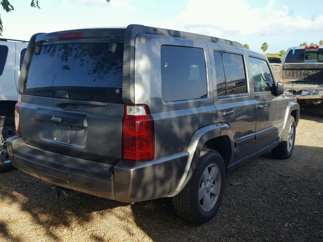 1J8HH48K77C636974 - 2007 JEEP COMMANDER CHARCOAL photo 4
