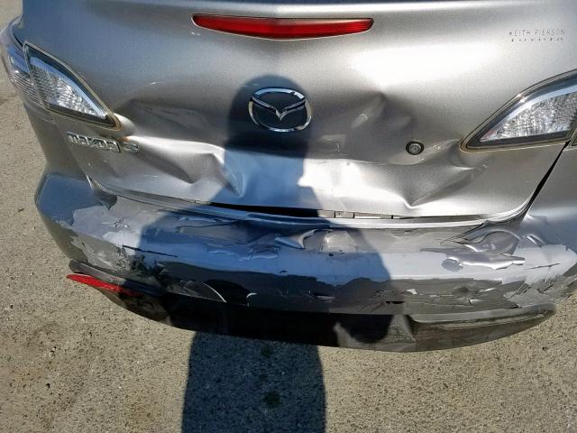 JM1BL1UF7B1459432 - 2011 MAZDA 3 I GRAY photo 9