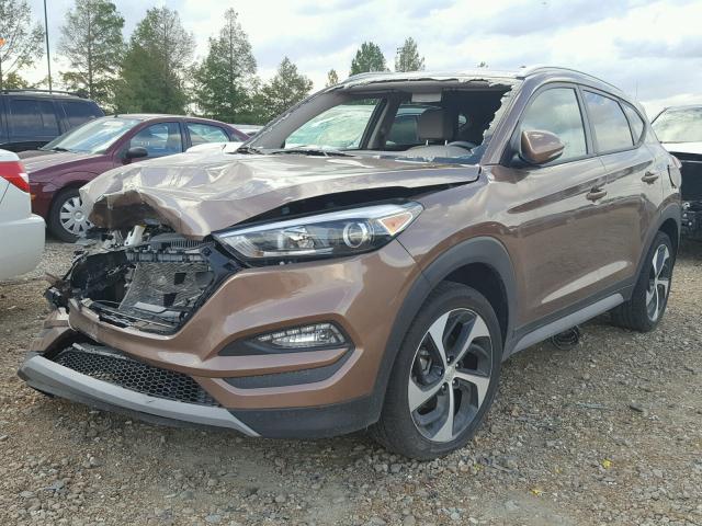 KM8J3CA27HU536439 - 2017 HYUNDAI TUCSON LIM BROWN photo 2