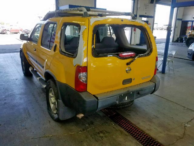 5N1ED28Y34C655849 - 2004 NISSAN XTERRA XE YELLOW photo 3