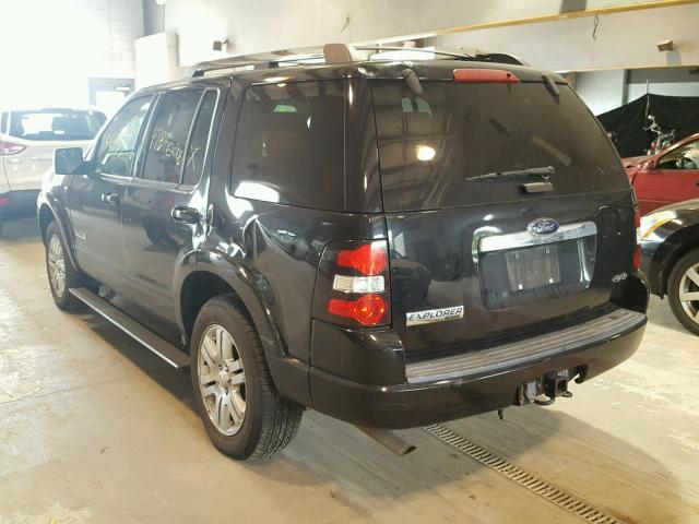 1FMEU75898UB02477 - 2008 FORD EXPLORER L BLACK photo 3