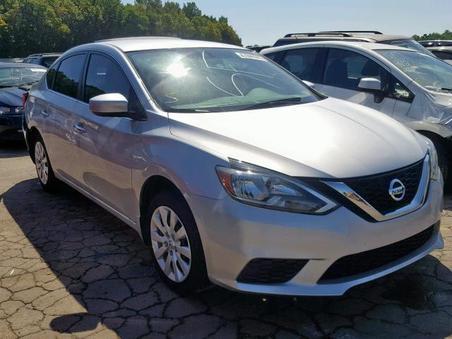 3N1AB7AP3GY313842 - 2016 NISSAN SENTRA S SILVER photo 1