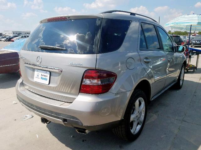 4JGBB22E08A398013 - 2008 MERCEDES-BENZ ML 320 CDI GRAY photo 4