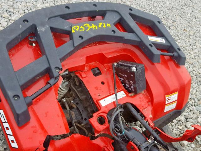 RFB18ATV4JK6P3991 - 2018 ARCT 500 ATV RED photo 6