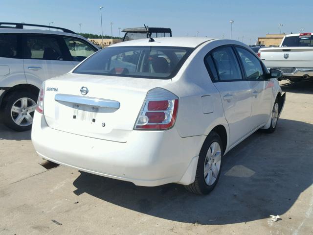 3N1AB6AP2AL610566 - 2010 NISSAN SENTRA 2.0 WHITE photo 4