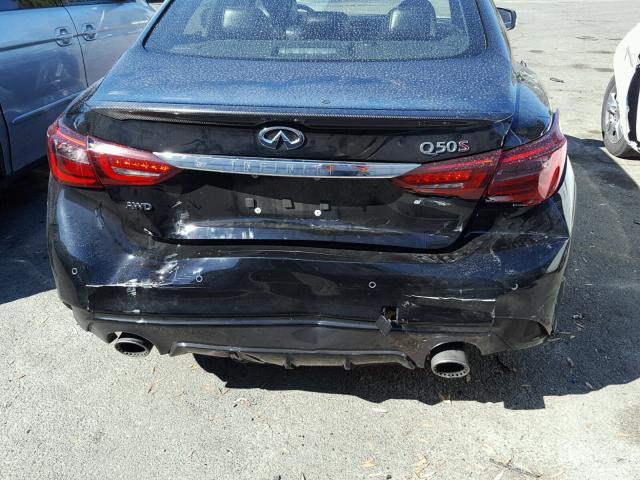 JN1FV7AR8JM480495 - 2018 INFINITI Q50 RED SP BLACK photo 9