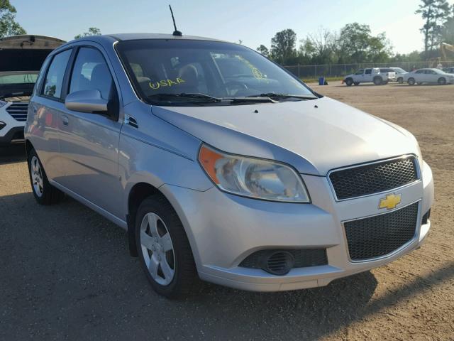 KL1TD66E49B326481 - 2009 CHEVROLET AVEO LS SILVER photo 1