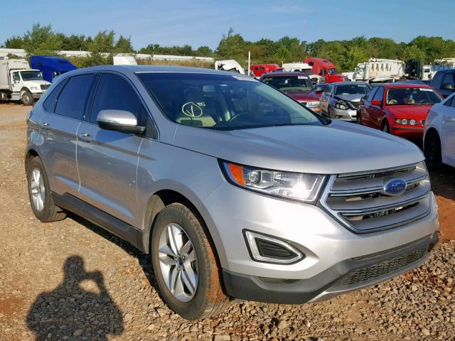 2FMTK3J9XFBC38396 - 2015 FORD EDGE SEL SILVER photo 1