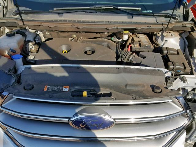 2FMTK3J9XFBC38396 - 2015 FORD EDGE SEL SILVER photo 7