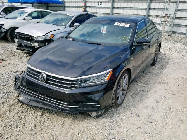 1VWDT7A36HC079921 - 2017 VOLKSWAGEN PASSAT R-L BLACK photo 2