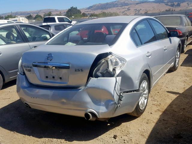 1N4AL2AP3CC241031 - 2012 NISSAN ALTIMA BAS SILVER photo 4