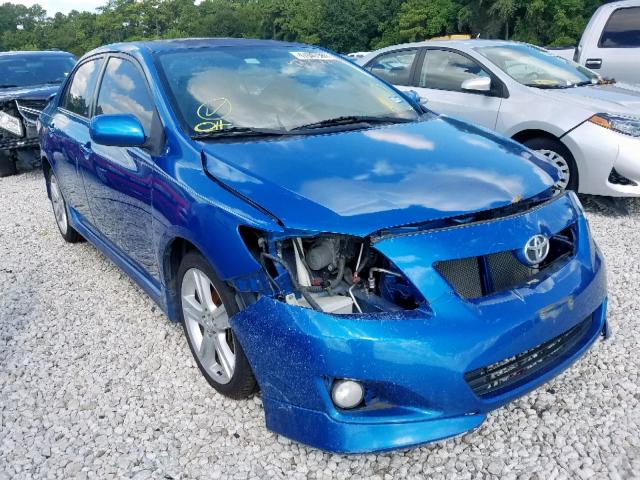 1NXBE40E19Z069911 - 2009 TOYOTA COROLLA XR BLUE photo 1